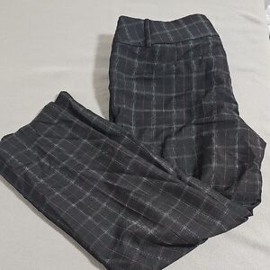Apt. 9 Black Plaid Boot Cut Pants